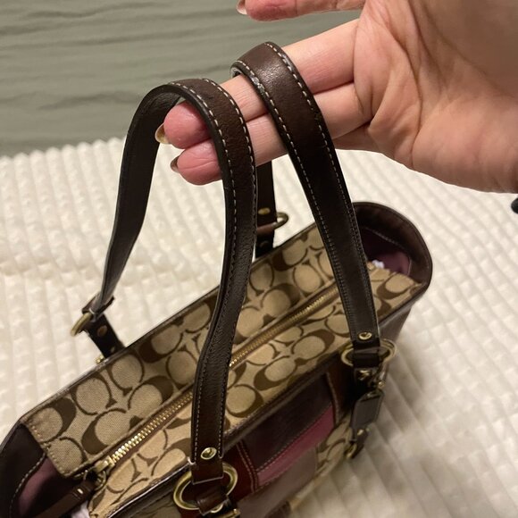 Vintage Coach Signature Patchwork Tote Bag - 10437 - Picture 8 of 11